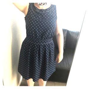 NWOT Tommy Hilfiger Blue Geometric Print Dress